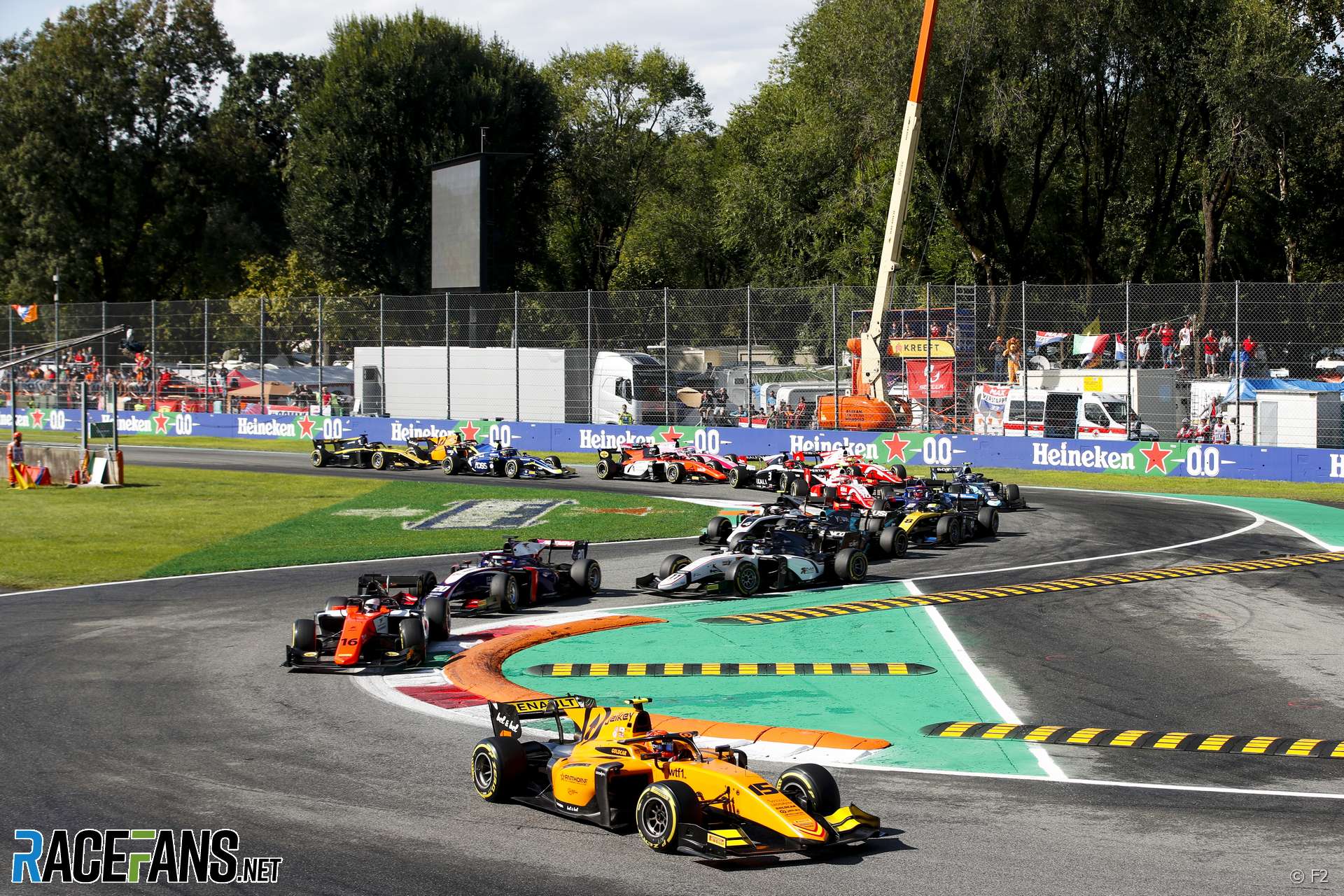 Start, Formula 2 sprint race, Monza, 2019