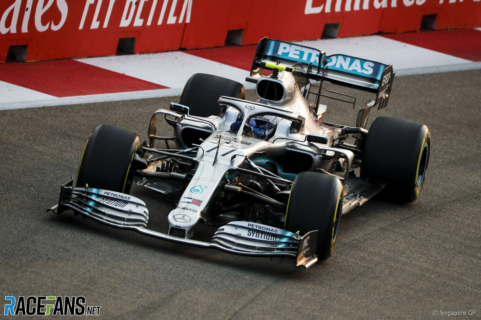 Valtteri Bottas, Mercedes, Singapore, 2019