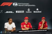 Lewis Hamilton, Charles Leclerc, Sebastian Vettel, Singapore, 2019