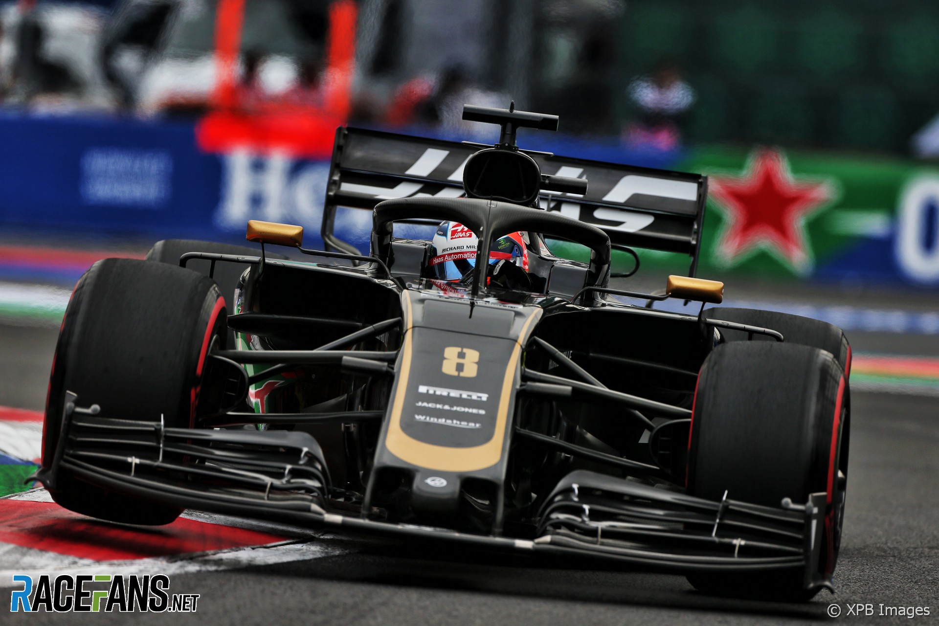 Romain Grosjean, Haas, Autodromo Hermanos Rodriguez, 2019