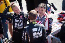 Kevin Magnussen, Tony Stewart, Romain Grosjean, Haas NASCAR demo, Circuit of the Americas, 2019