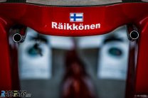 Kimi Raikkonen's cockpit padding, Interlagos, 2019