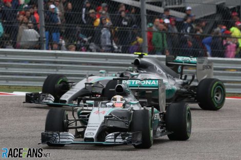 Lewis Hamilton, Nico Rosberg, Mercedes, Circuit of the Americas, 2015