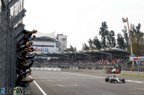 Lewis Hamilton winning his fourth Formula 1 world championship in Mexico in 2017