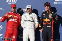 Bottas beats Vettel by a hundredth to take Mercedes’ first pole since Germany