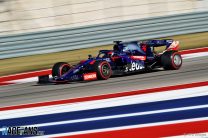 Kvyat loses points finish for second race in a row due to penalty