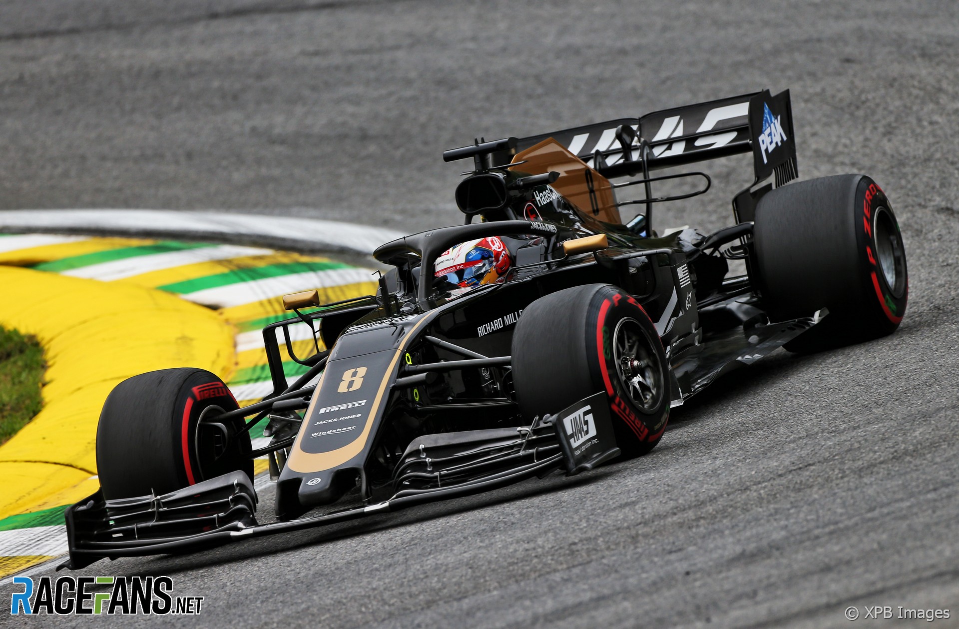 Romain Grosjean, Haas, Interlagos, 2019