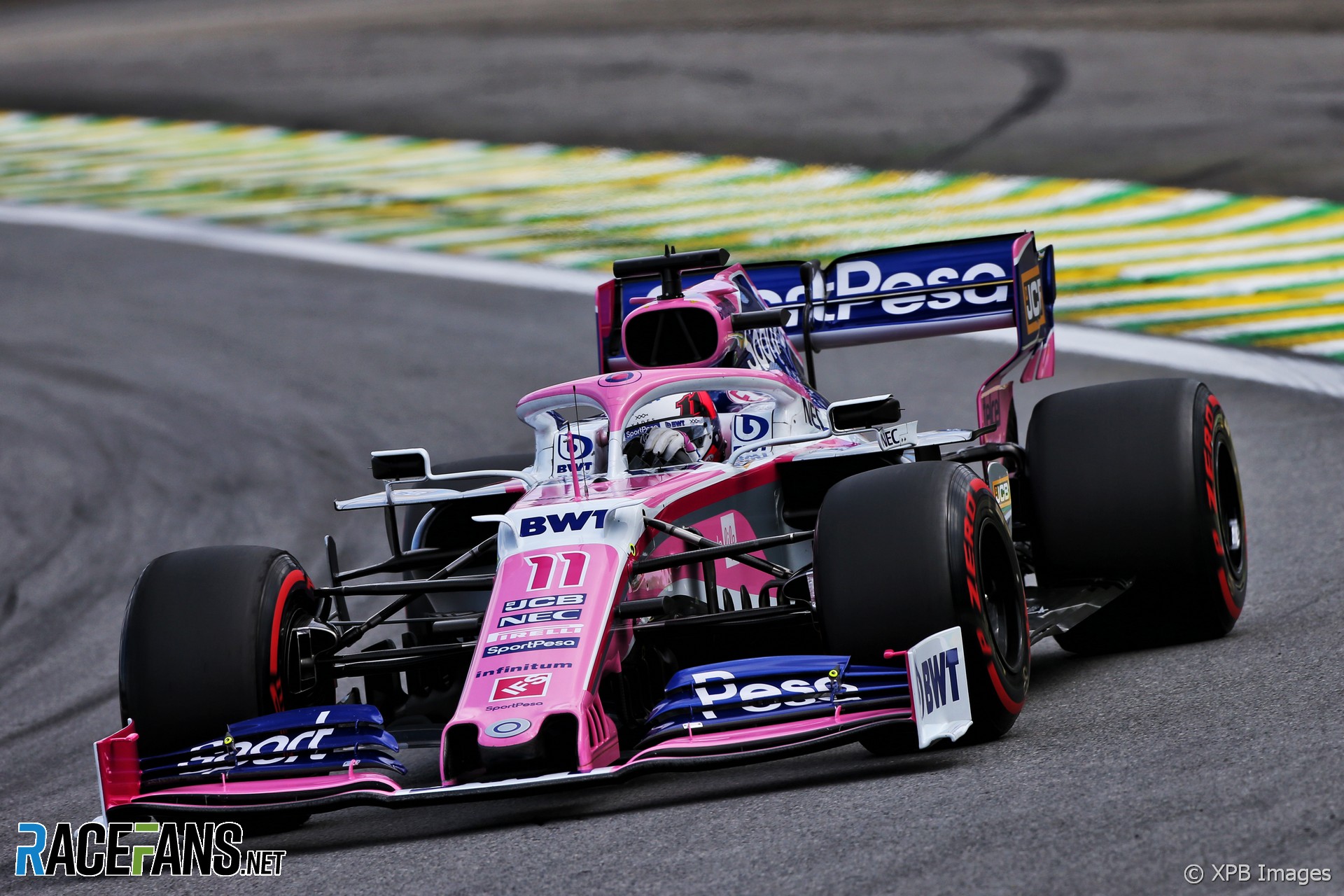 Sergio Perez, Racing Point, Interlagos, 2019