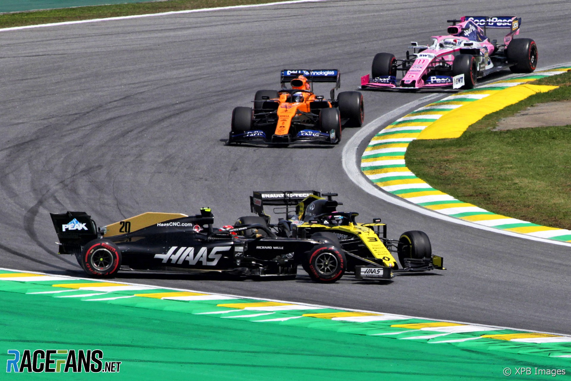Kevin Magnussen, Daniel Ricciardo, Interlagos, 2019