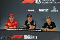 Charles Leclerc, Max Verstappen, Kevin Magnussen, Daniil Kvyat, Yas Marina, 2019
