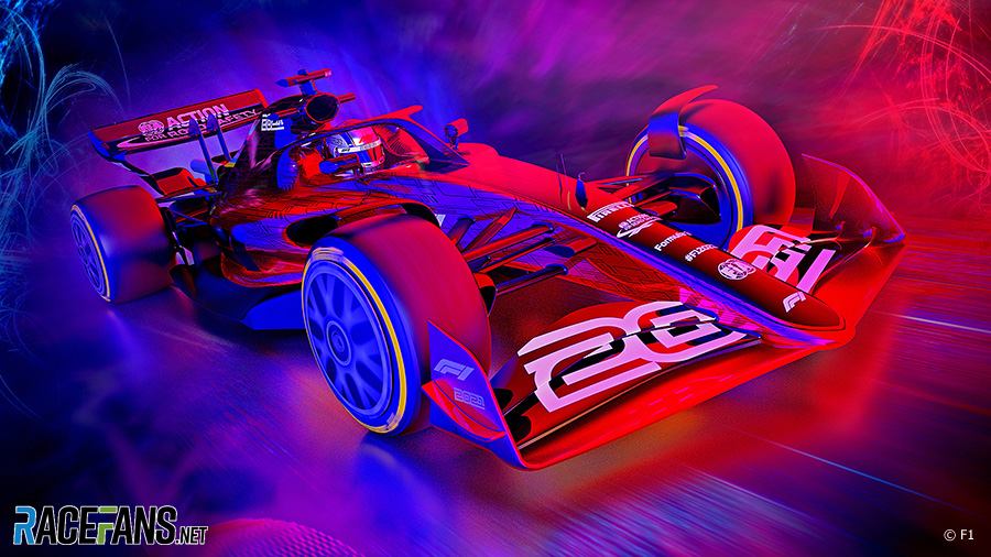 2021 F1 car graphic