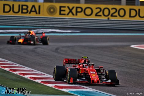 Charles Leclerc, Ferrari, Yas Marina, 2019