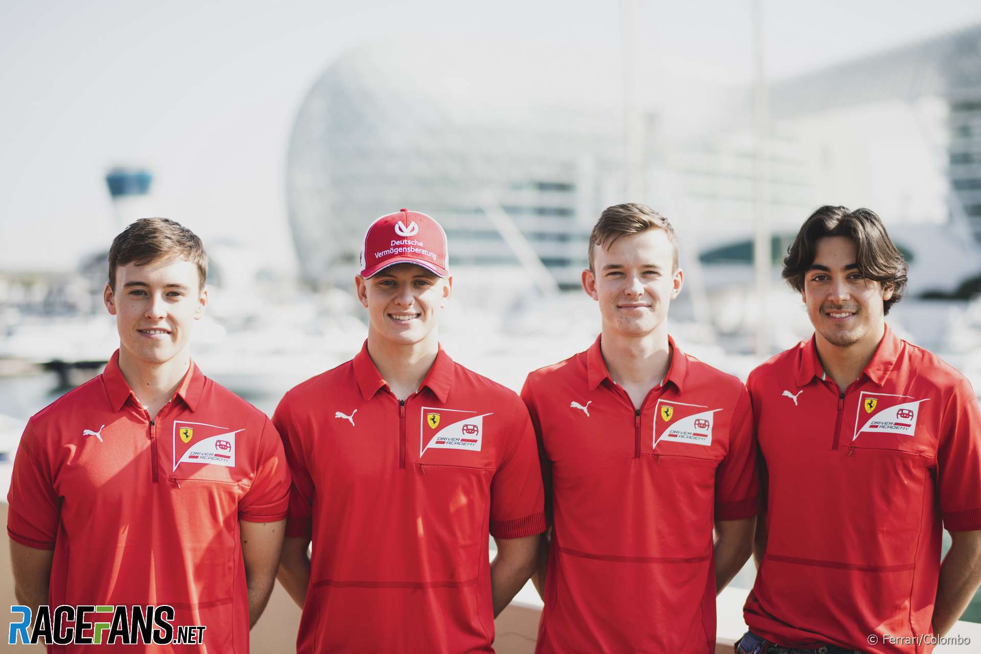 Marcus Armstrong, Mick Schumacher, Callum Ilott and Giuliano Alesi, Ferrari, 2019
