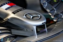 Mercedes W11 nose, Circuit de Catalunya, 2020
