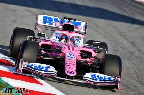 Sergio Perez, Racing Point, Circuit de Catalunya, 2020