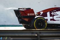Vortex behind Kimi Raikkonen’s Alfa Romeo, Circuit de Catalunya, 2020