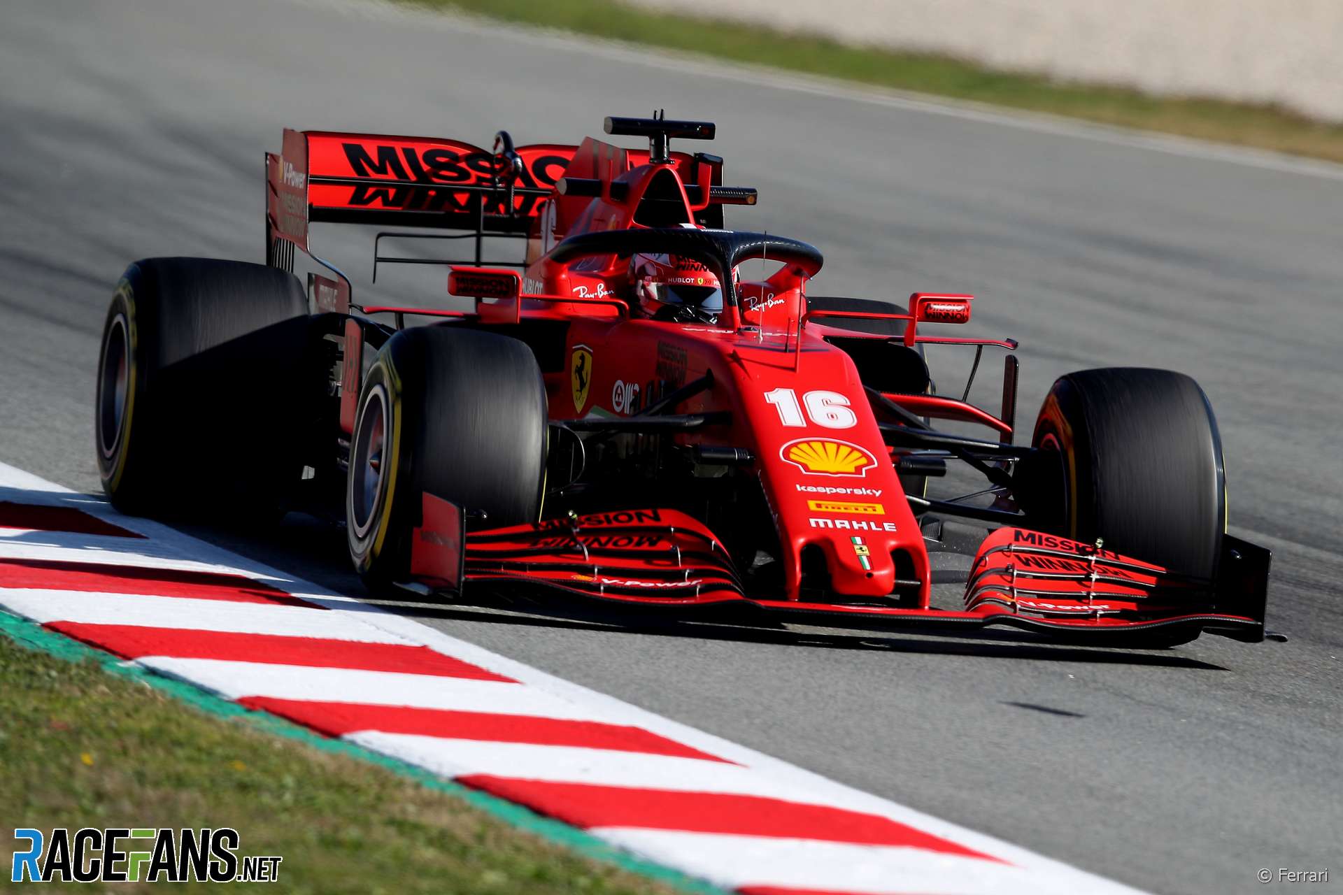 Charles Leclerc, Ferrari, Circuit de Catalunya, 2020 ...