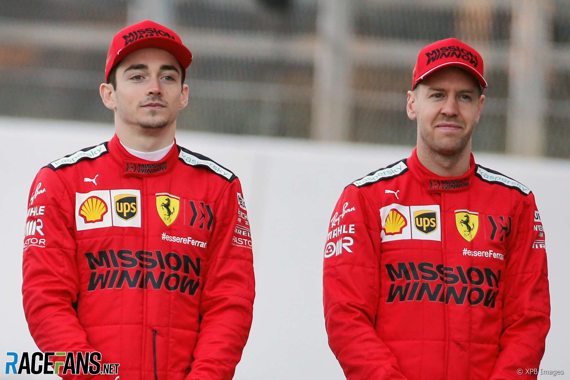 Charles Leclerc, Sebastian Vettel, Ferrari, 2020