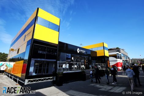 Renault motorhome, Circuit de Catalunya, 2020