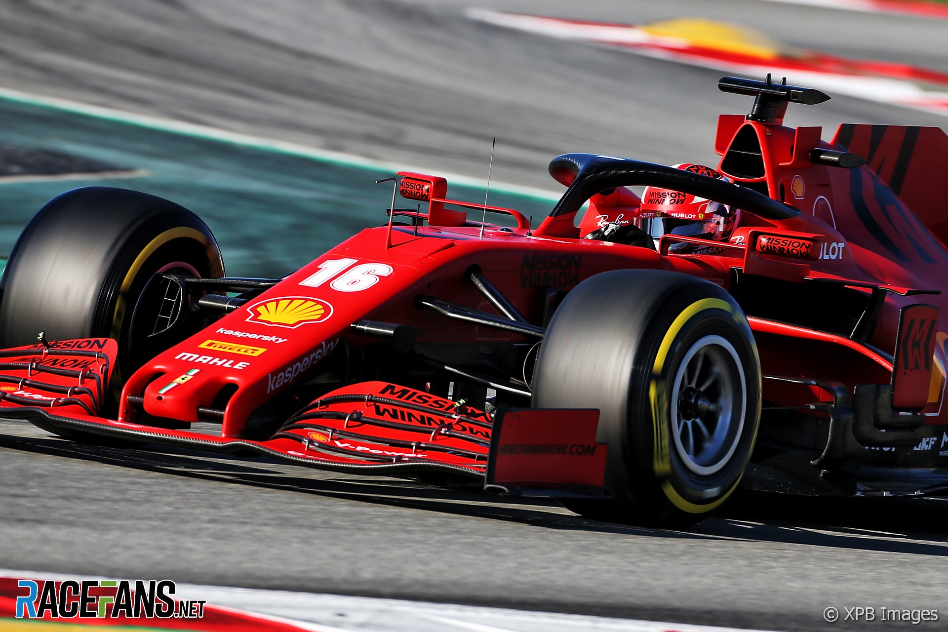 Charles Leclerc, Ferrari, Circuit de Catalunya, 2020