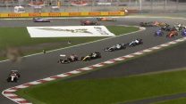 Renault junior Zhou wins shortened, crash-strewn Virtual Bahrain Grand Prix