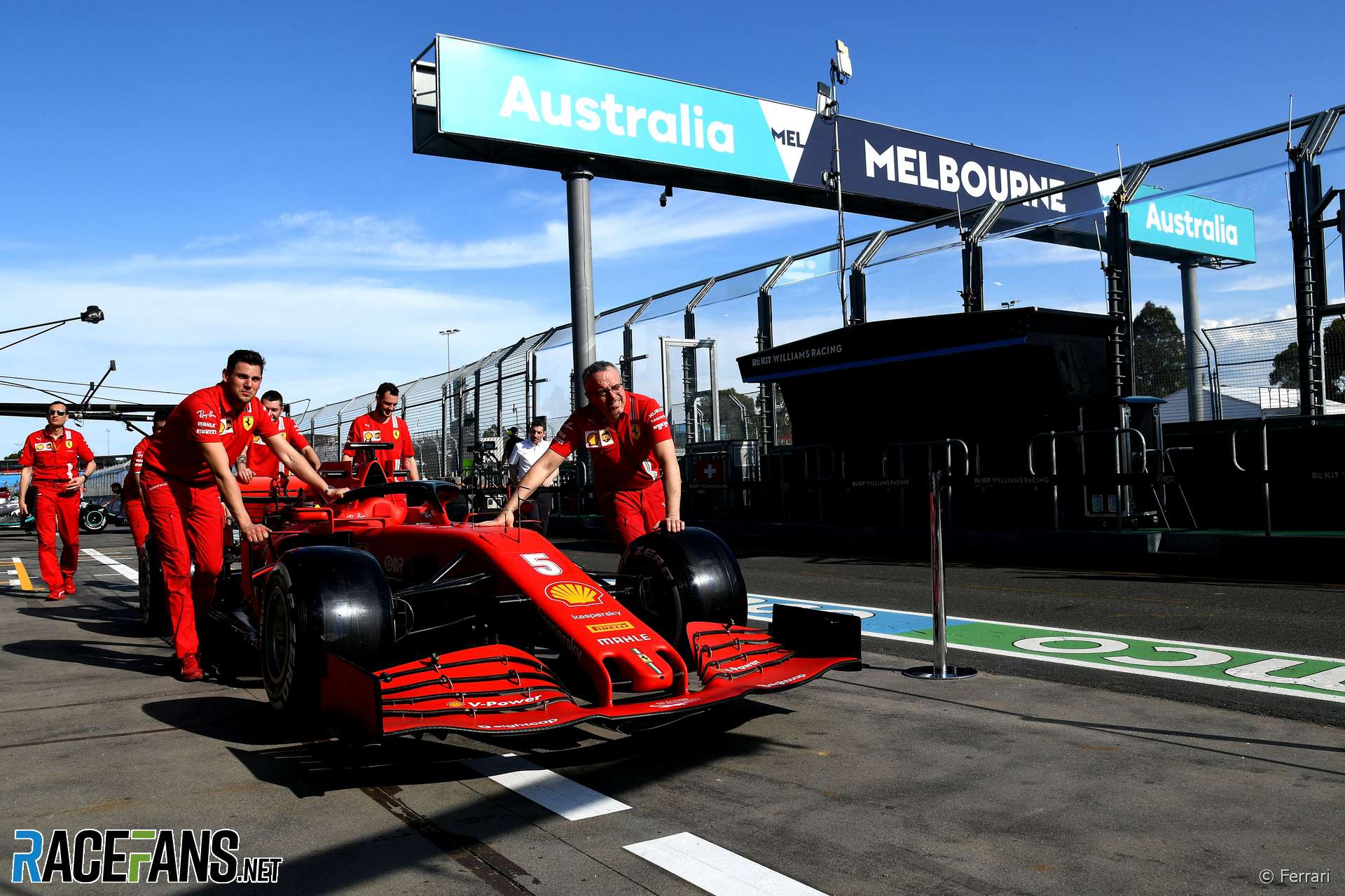 Ferrari, Albert Park, Melbourne, 2020