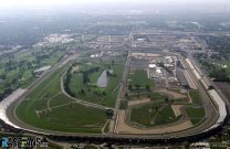 Luftaufnahme der Formel 1 Strecke in Indianapolis