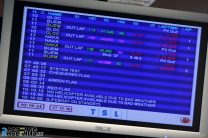 ‘Lifeboat on standby’ timing screen message, Autodromo do Algarve, 2009