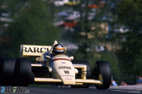 Thierry Boutsen, Arrows, Spa, 1986