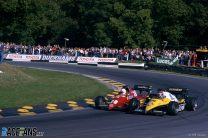 Rene Arnoux, Eddie Cheever, Brands Hatch, 1983