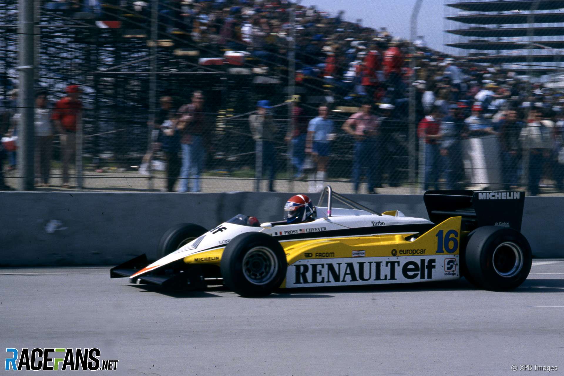 Eddie Cheever, Renault, Long Beach, 1983