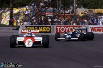 John Watson, McLaren, Roberto Guerrero, Theodore, Long Beach, 1983