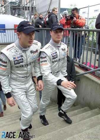 Mika Hakkinen, David Coulthard, McLaren, Nurburgring, 2000
