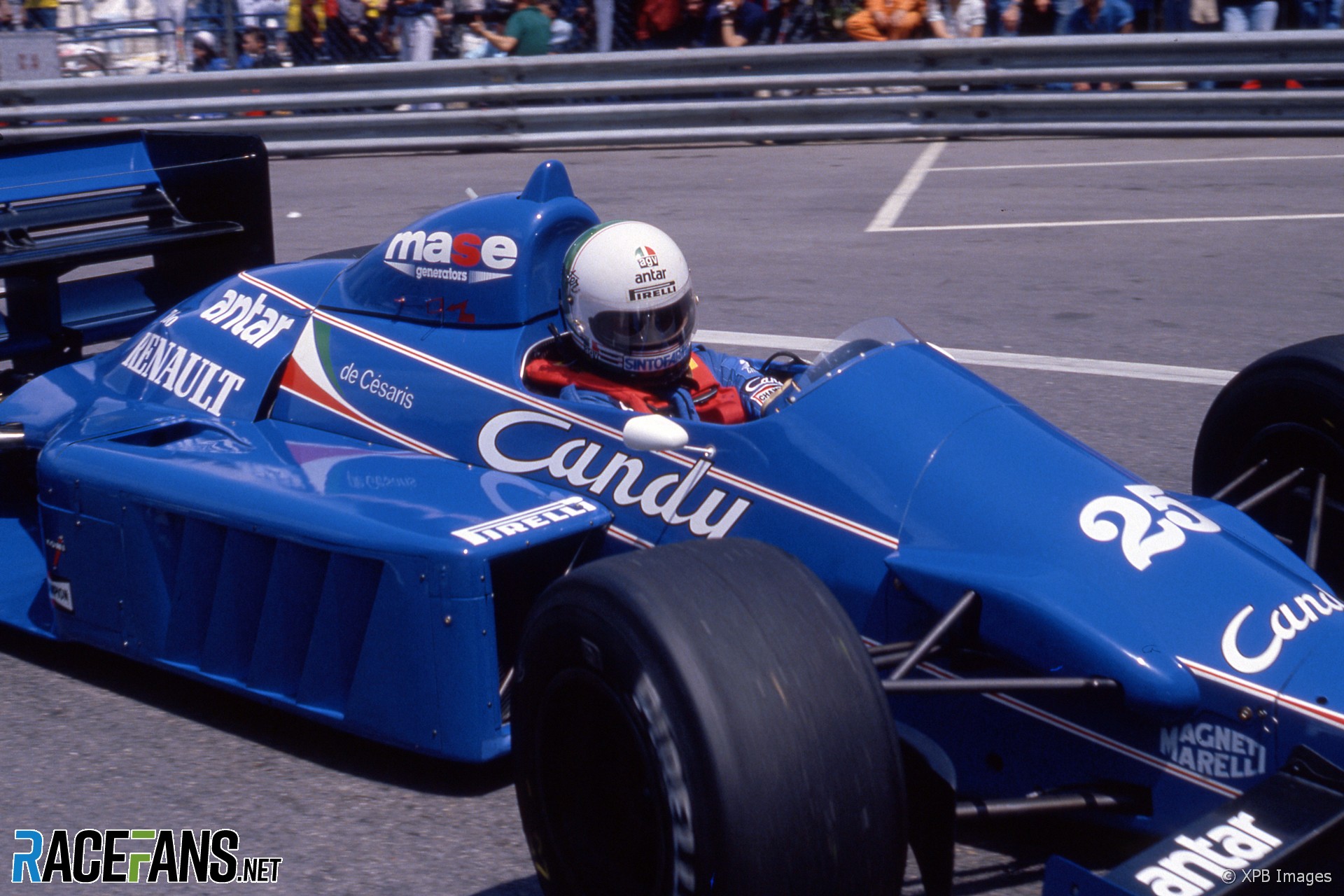 Andrea de Cesaris, Ligier, Monaco, 1985