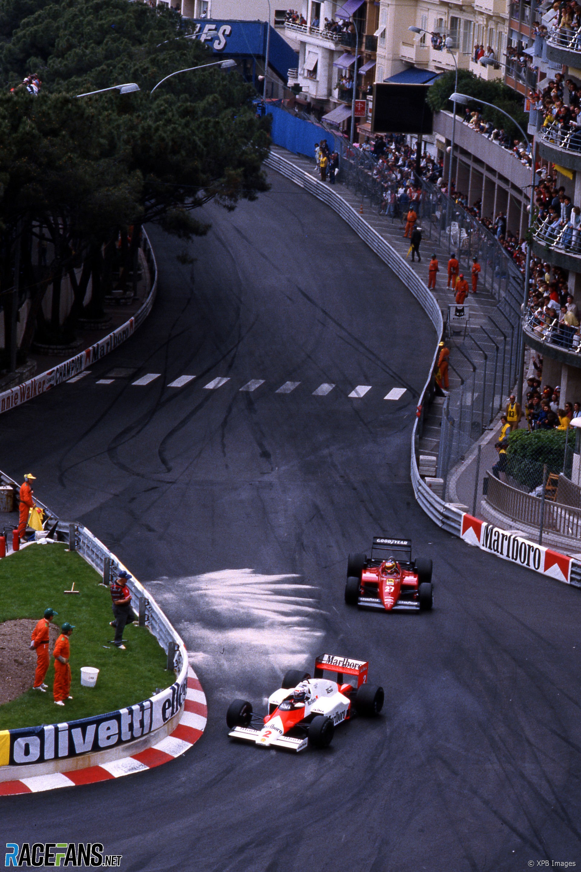 Alain Prost, Michele Alboreto, Monaco, 1985