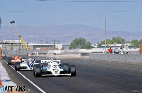 Carlos Reutemann, Nelson Piquet, Mario Andretti, Caesar's Palace, Las Vegas, 1981