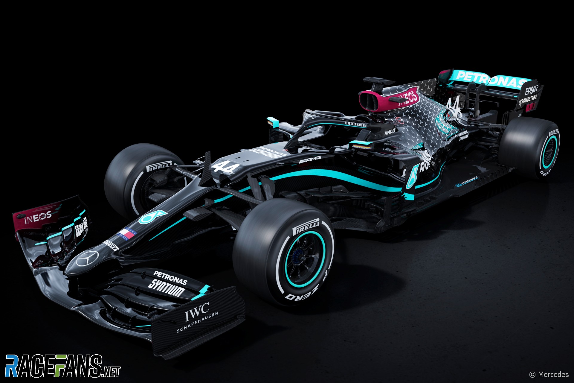 Mercedes Reveals New Black End Racism Livery For F1 Car Racefans