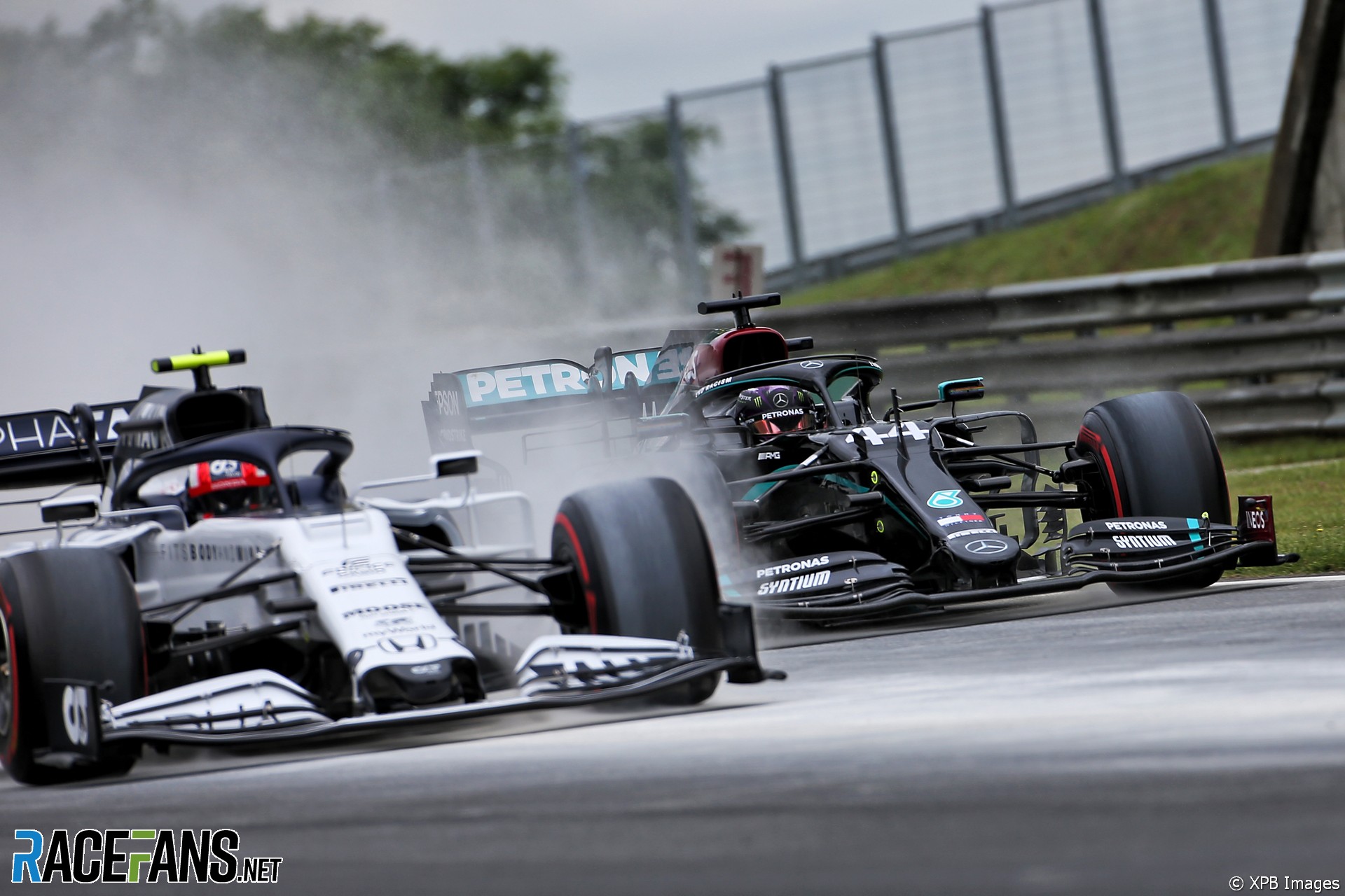 Pierre Gasly, Lewis Hamilton, Hungaroring, 2020