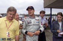 David Coulthard gestern nach seinem 3.Platz beim Formel 1 Grand Prix von Deutschland