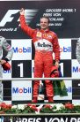 Rubens Barrichello feiert seinen Sieg gestern beim Formel 1 Grand Prix von Deutschland