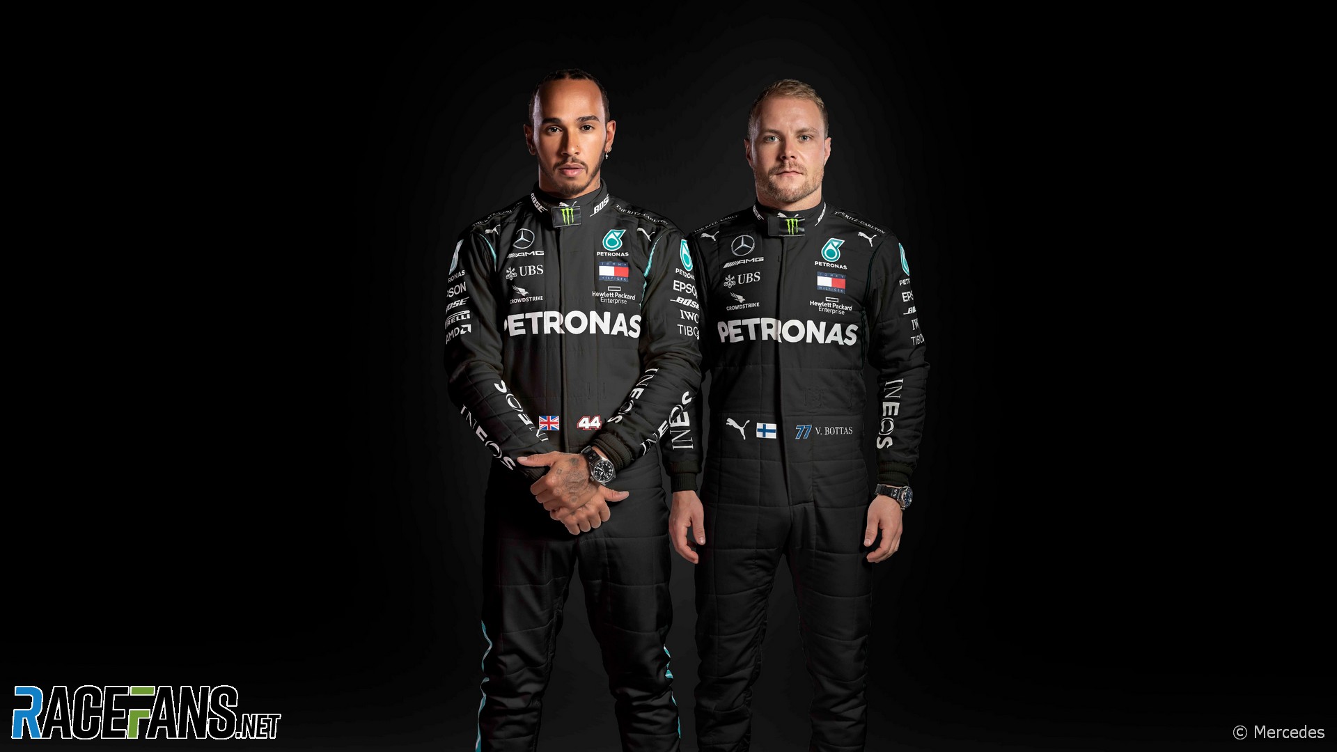 Lewis Hamilton, Valtteri Bottas, Mercedes, 2020