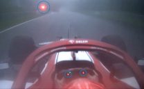 Red lights appeared as Raikkonen approached turn nine…