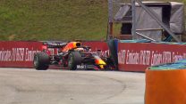 Verstappen crashes before race while driving to grid