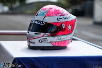 Anthoine Hubert's helmet, Spa-Francorchamps, 2020