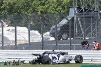 Tyre wall added in front of solid barrier Kvyat hit