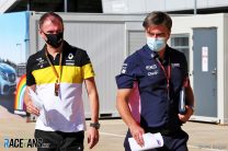 Andy Stevenson, Racing Point, Alan Permane, Renault, Silverstone, 2020