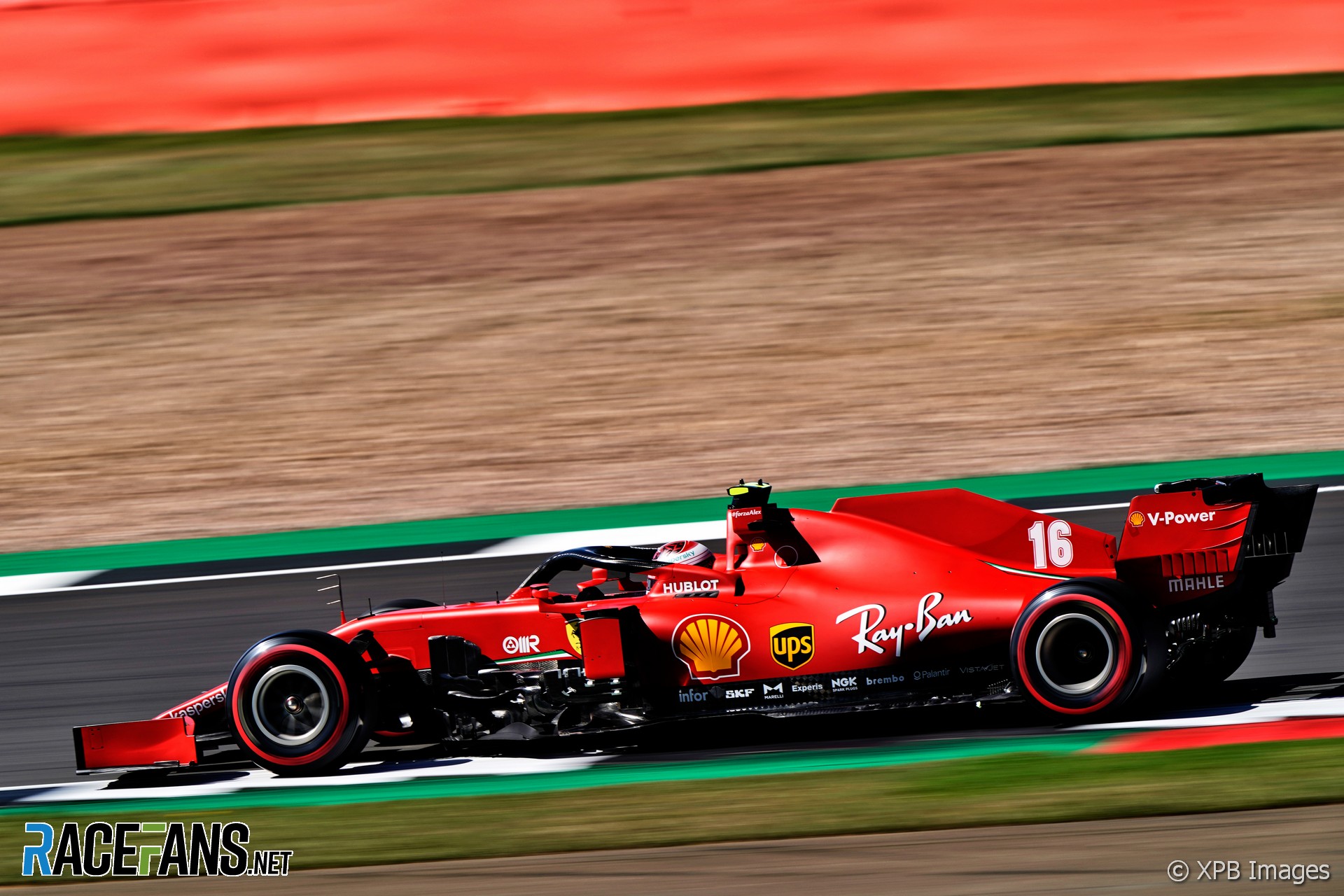 Charles Leclerc, Ferrari, Silverstone, 2020