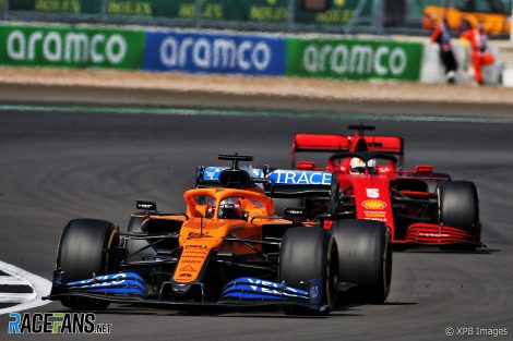 Carlos Sainz Jnr, Sebastian Vettel, Silverstone, 2020