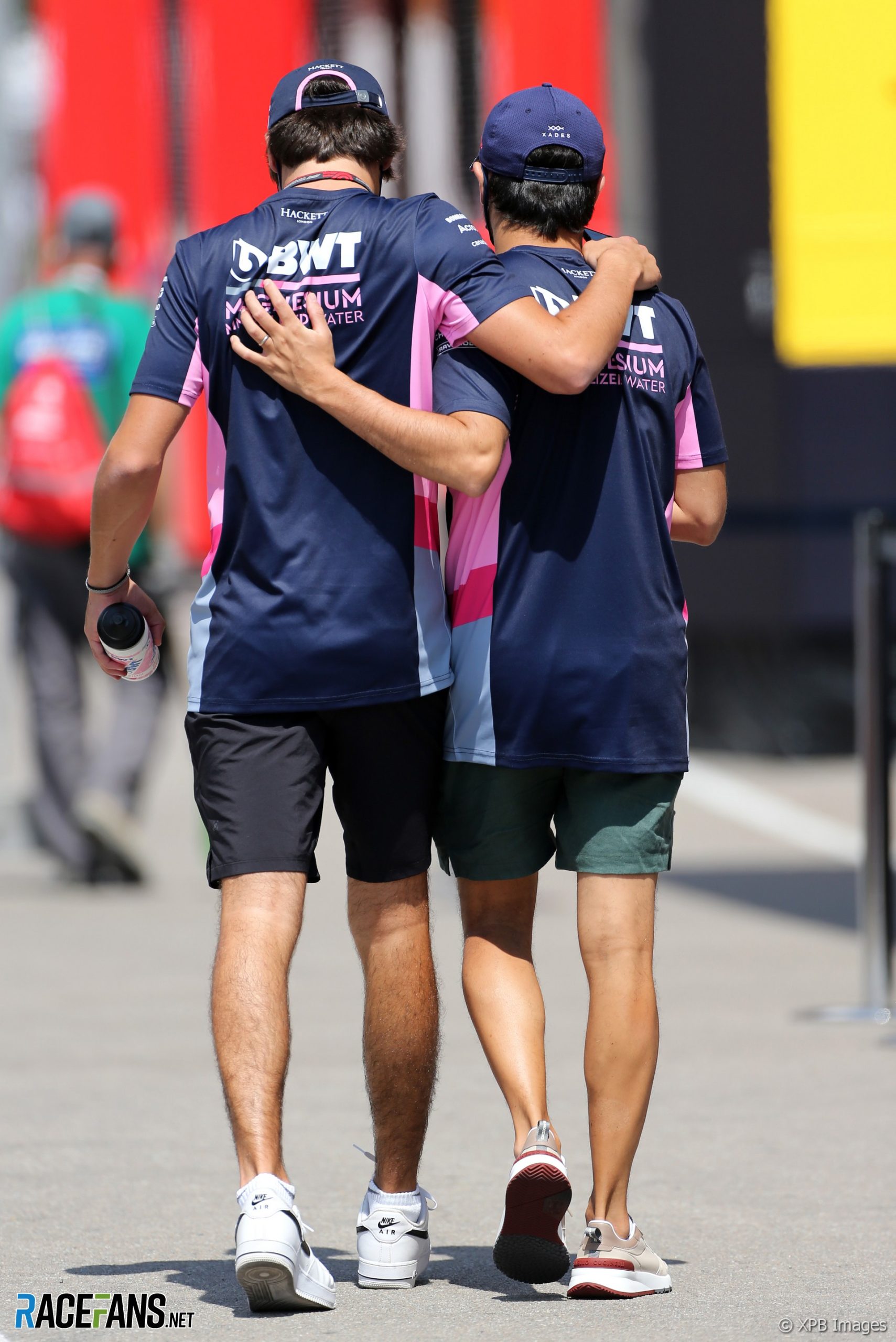 Lance Stroll, Sergio Perez, Racing Point, Circuit de Catalunya, 2020