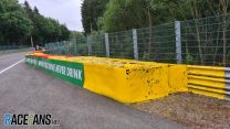 Raidillon barrier, Spa-Francorchamps, 2020